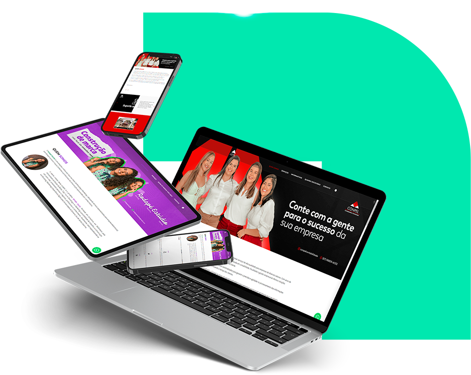 Imagem propaganda de modelo de site